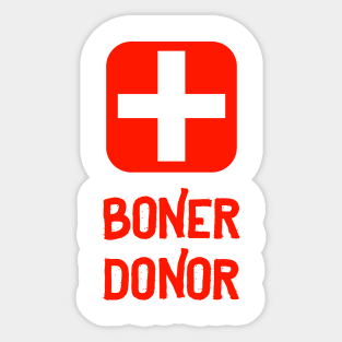 boner donor Sticker